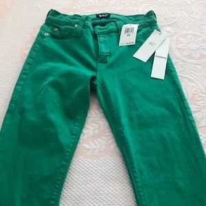 HUDSON Green jeans straight leg
